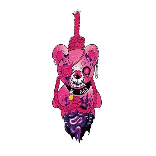 The Little Prince and the Fox Sexy Cute Rabbit Girl Mask Chica Waterproof Durable Female Male Cute Cartoon Anime Tattoo stickers