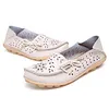 Women's Wide Width Leather Loafers Flat Shoes