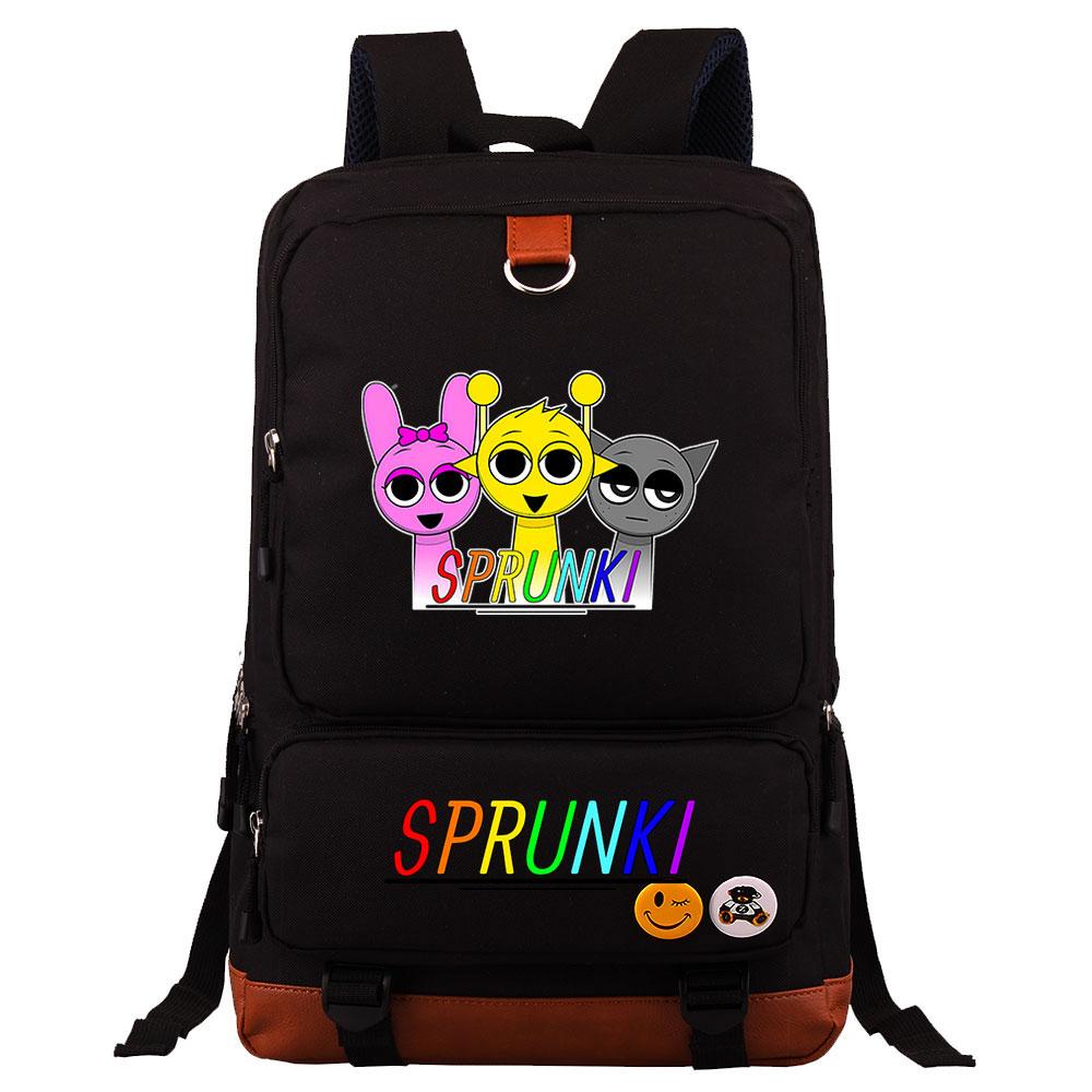 Mayoulove Sprunki Backpack Large Capacity Lightweight for School and Outdoor Activities-Mayoulove