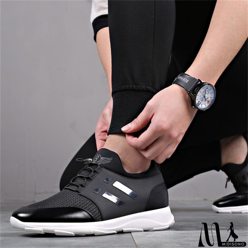MidiSono - Casual Breathable Internal Increase Ava Sneakers for Men