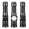 20W LED+COB High Power Flashlight Waterproof Zoomable Outdoor Bright Flashlight