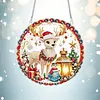 XMAS DIY Acrylic Special Shape Diamond Painting Hanging Pendant Hanging Kit