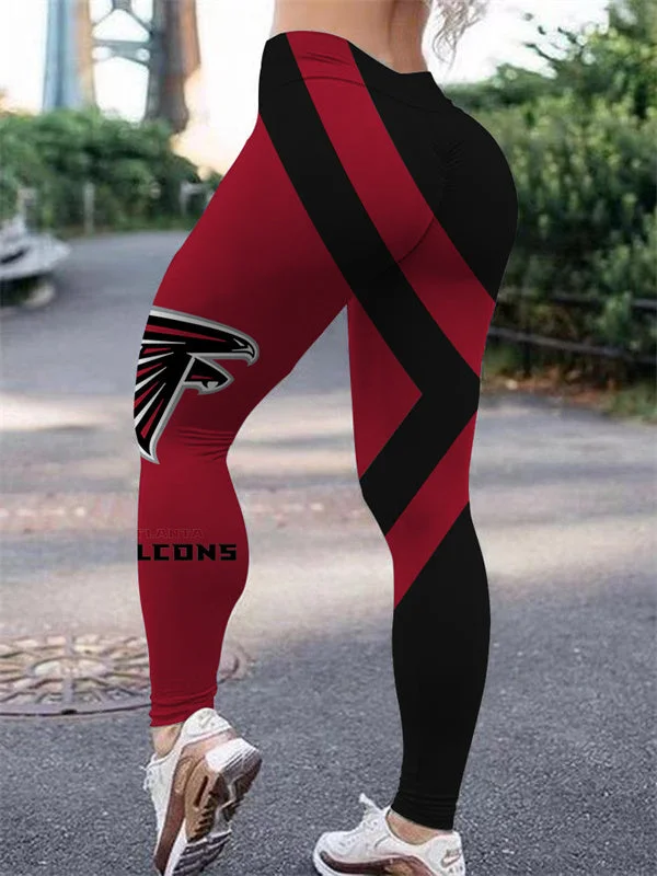 Atlanta Falcons Women's High Waist  Push Up Print Lounge Leggings