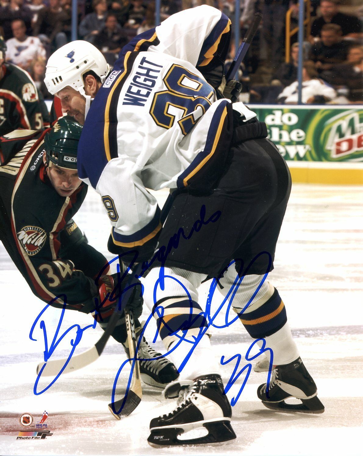 Doug Weight Autographed 8x10 St. Louis Blues # S243