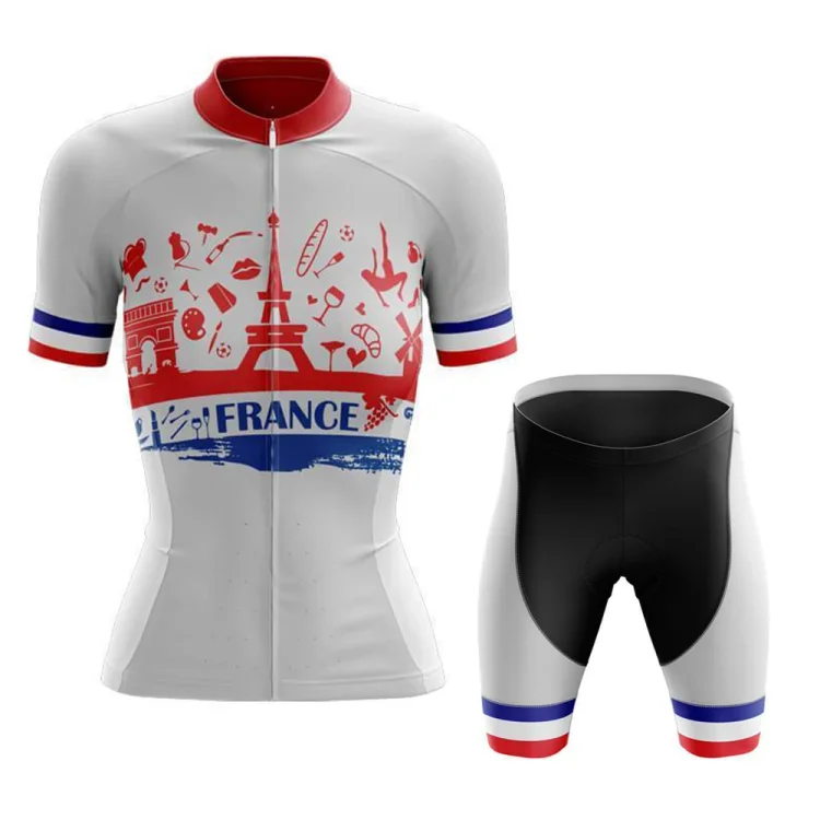 France Women's Short Sleeve Cycling Kit
