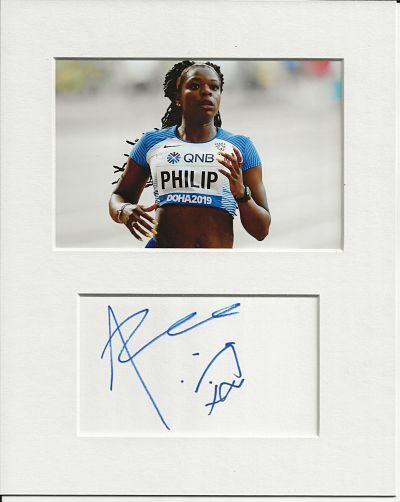 Asha Philip sprinter signed genuine authentic autograph signature and Photo Poster painting COA