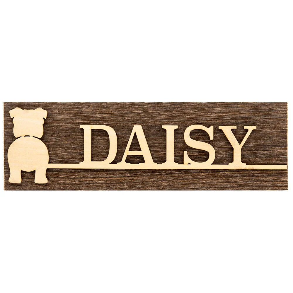 Personalisable Wooden Dog Ornaments Decoration For Wall Wood Sign Dog Signs for Home Decor Dog Lover Gifts Pet Wall Hanging Sign