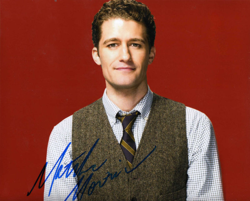 MATTHEW MORRISON GLEE SCHUESTER SIGNED 8X10 PICTURE 5