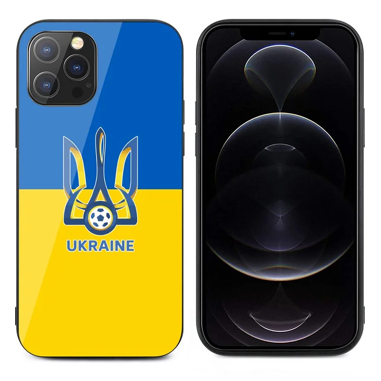 Ukraine Coque En Verre Pour IPhone 12 Series Verre Trempé Protection Écran