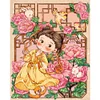 Ancient Girl-11CT Stamped Cross Stitch 40*50cm/15.75*19.69in