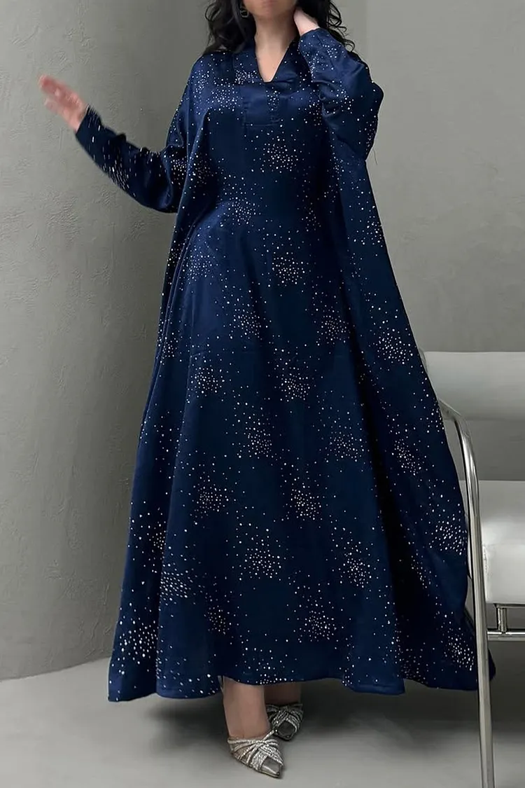 chinese dress ladies Batwing Ruched Kaftan Dress  TheChichero
