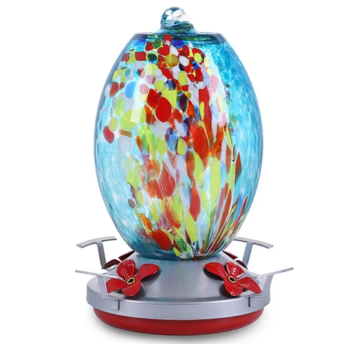Father's sale || Glass Hummingbird Feeder for Outdoors