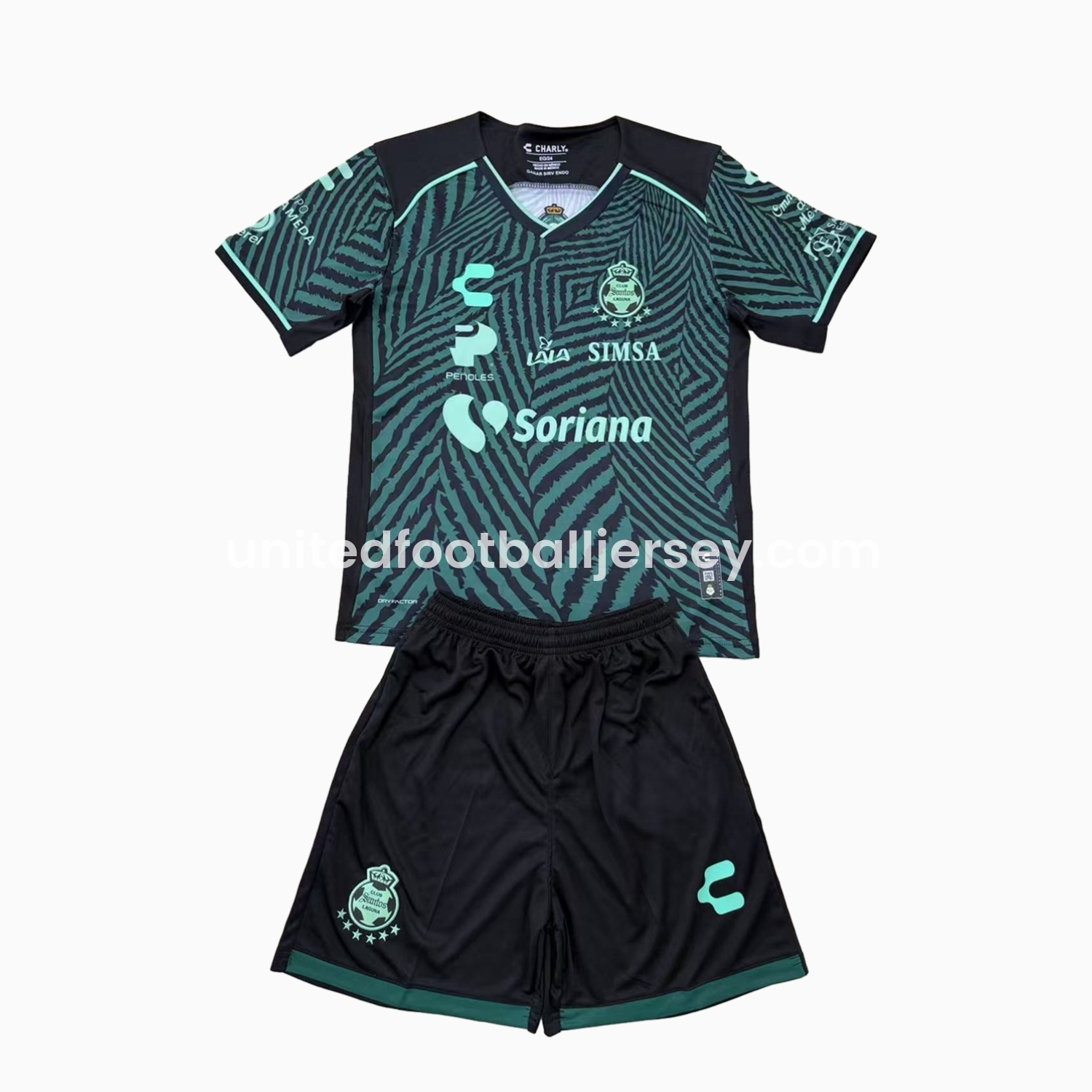 Santos Laguna 24-25 Away Men's Adult Jersey Set - Fans Version