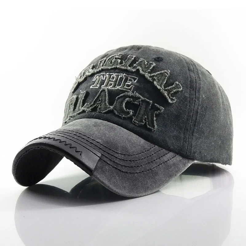 Washed cowboy baseball cap outdoor sports sunshade duck tongue hole cap