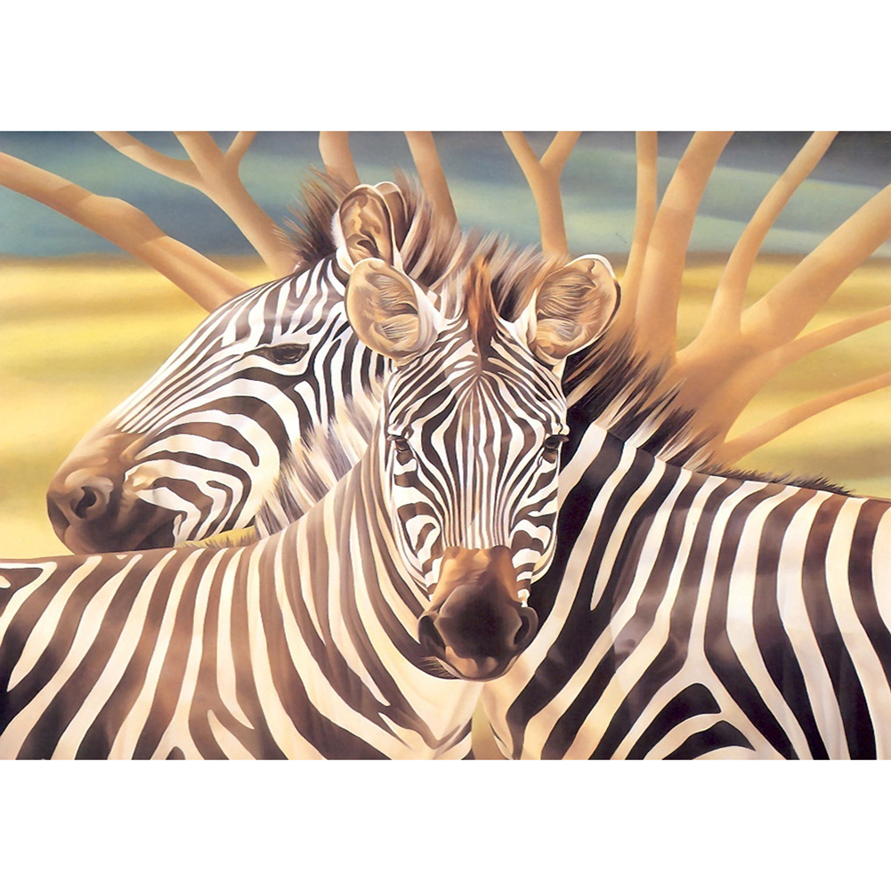 40*30CM - Square Drill Diamond Painting - Zebra, 501 Original