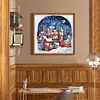 Diamond Painting -DIY Round Drill Snow Town(40x40cm)