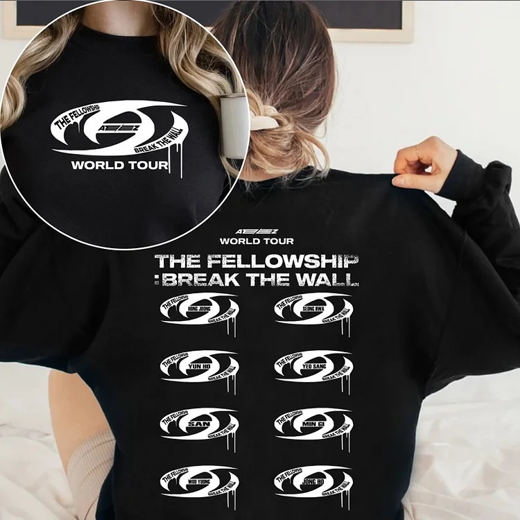 ATEEZ World Tour The Fellowship : Break the Wall Logo Sweatshirt