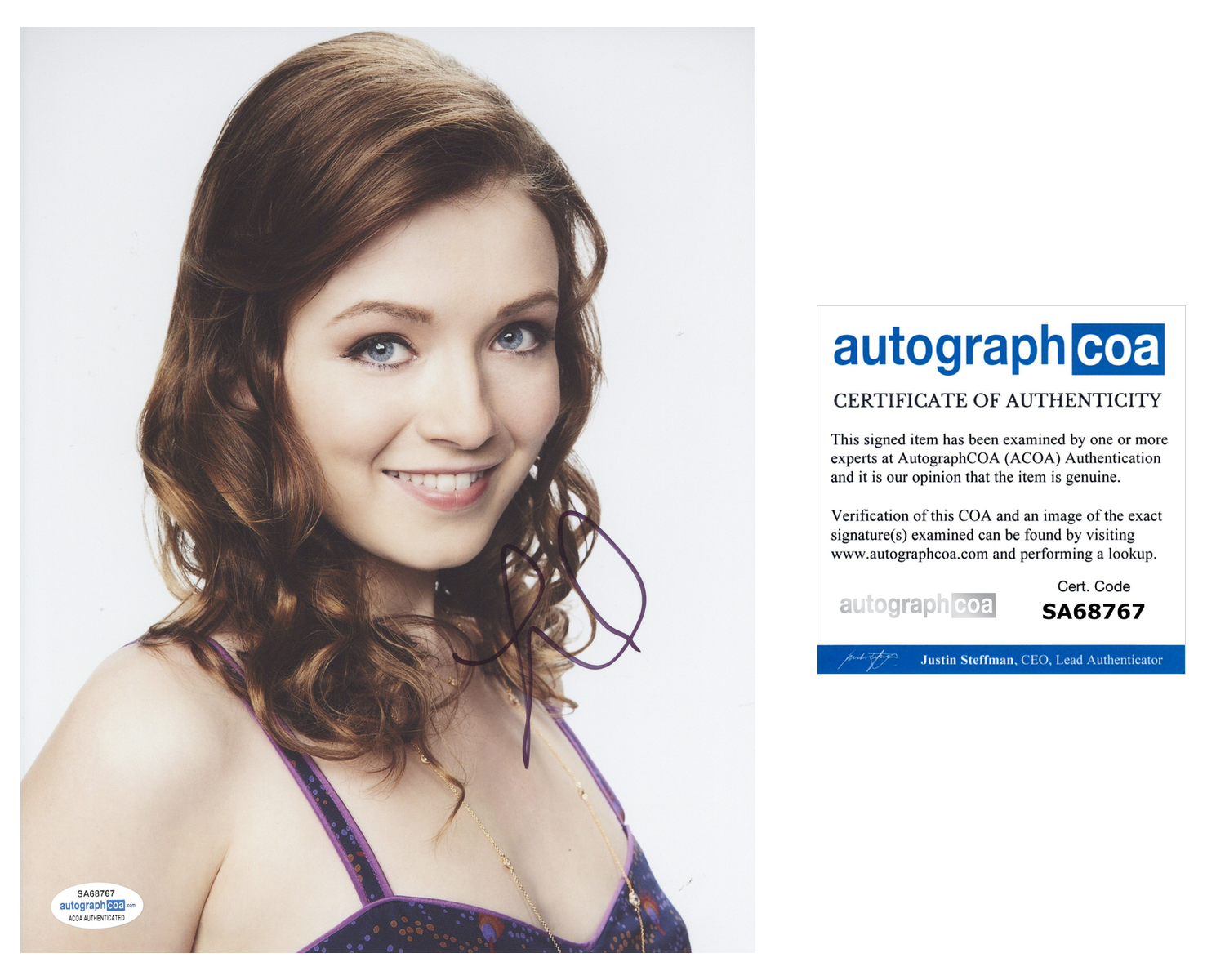 Sarah Bolger Signed Autographed 8x10 Photo Poster painting Mayans MC The Tudors Actress ACOA COA