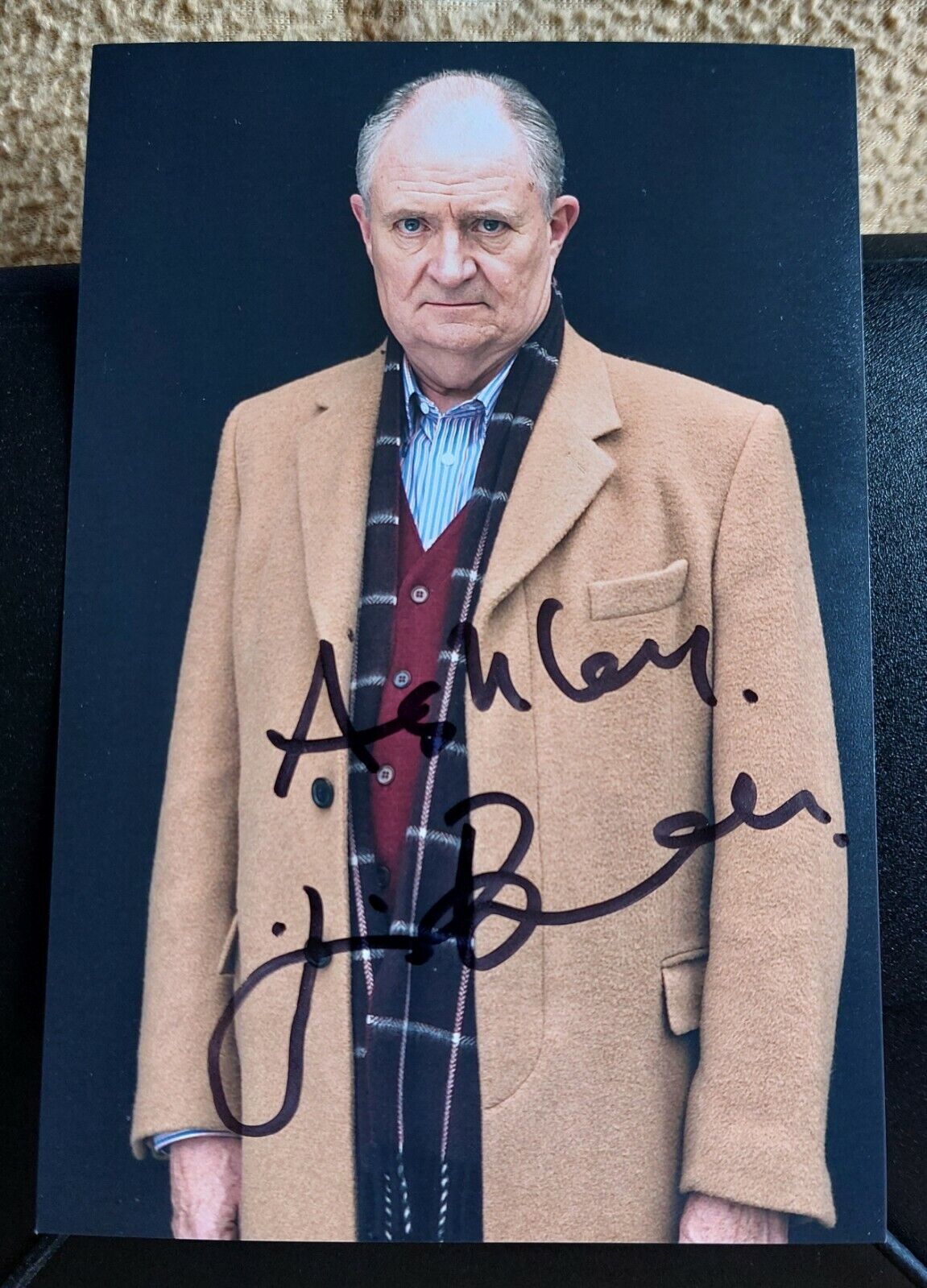 Jim Broadbent Signed Autographed 6x4 Inch Picture Dedicated