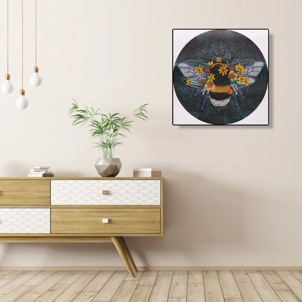 Diamond Painting - Special Shaped Drill - Bee(30*30cm)