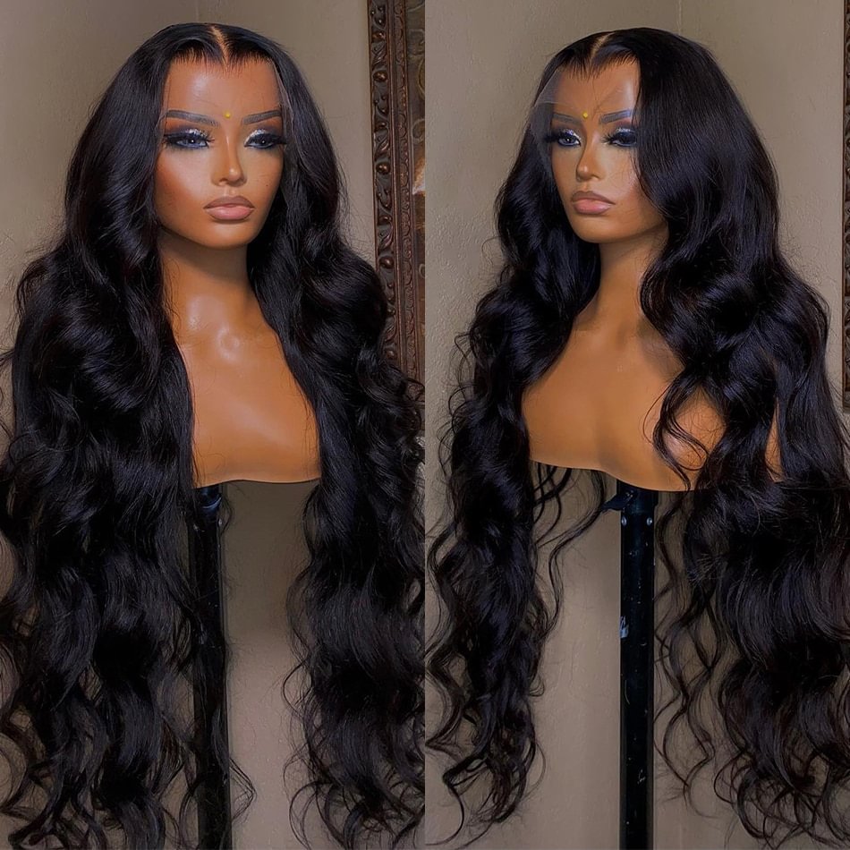 30 Inch Body Wave Glueless Transparent 13x6 Lace Front Human Hair Wigs Brazilian Remy Water Wave 13x4 Lace Frontal Wig For Women US Mall Lifes