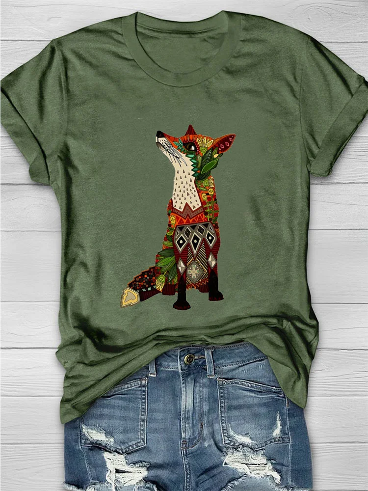 Eagerlys Fox Colors T-shirt Eagerlys