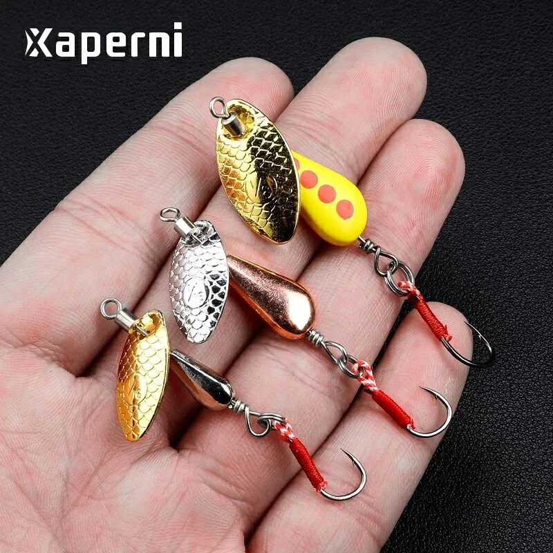 Xaperni new iron plate sequin fish bait is available at 2.8g/4.7g/6.7g, with both single hook and triple hook options available