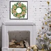 >SALE<5D DIY Partial Special Shaped Drill Diamond Painting Xmas Wreath Decor 30x30cm