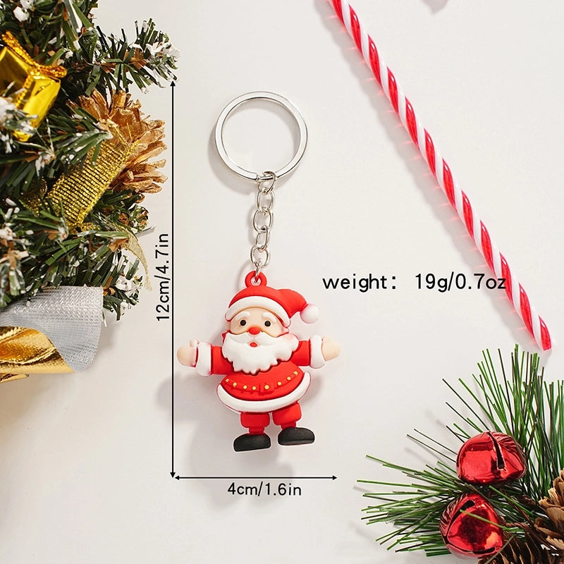 Cartoon Style Snowman Alloy Christmas Women’s Keychain