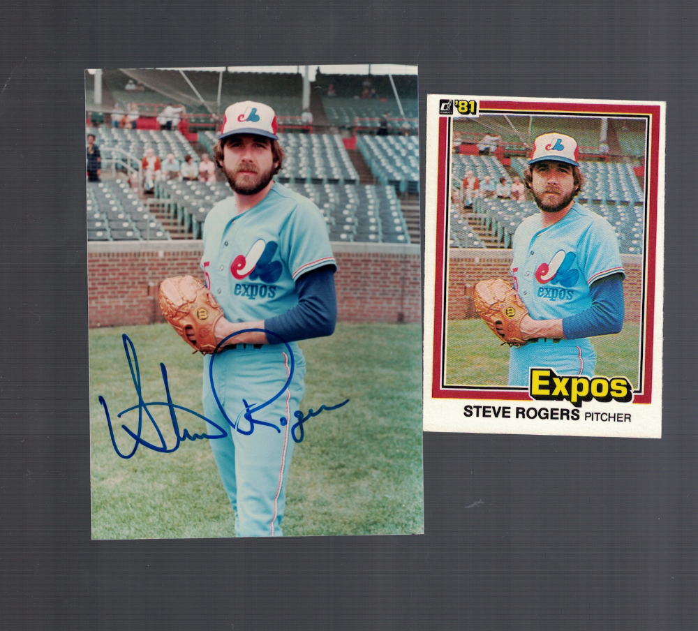 Steve Rogers Montreal Expos 1981 Signed Original 3x5 Photo Poster painting W/Our COA