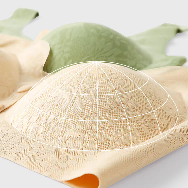 Billionm Billionm Button Women Soft Cups Bra Large Size In The Elderly Underwear Breathable Women Without Steel Ring Tank Top Lace Bra M-XXL