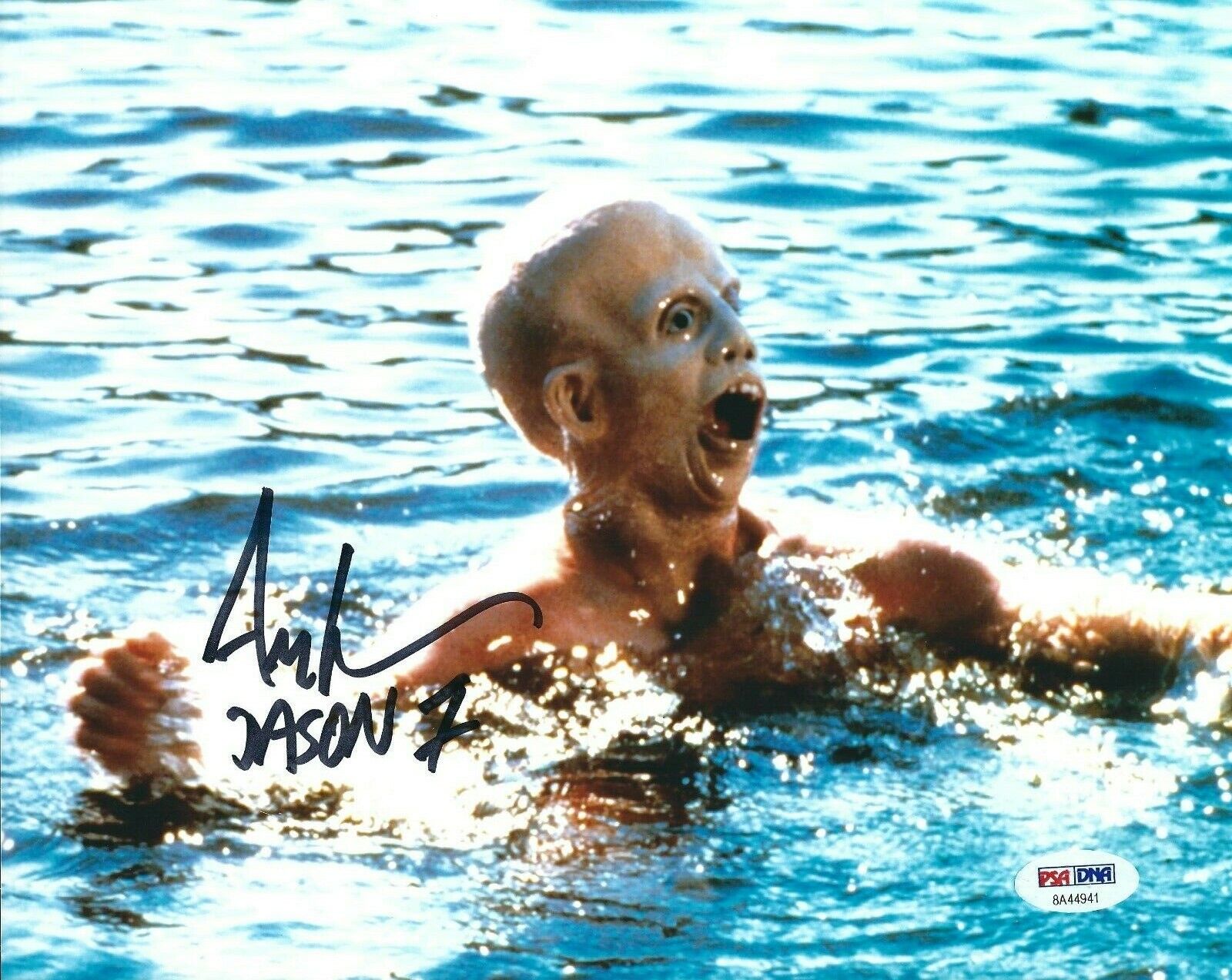 Ari Lehman Signed Jason Voorhees:Friday The 13th 8x10 Photo Poster painting Jason 1