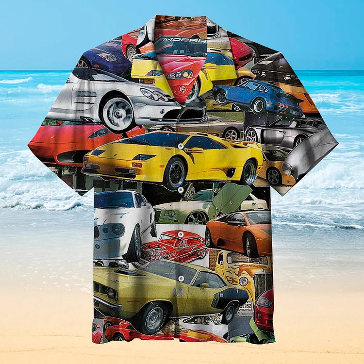 Dream Cars Collage | Hawaiian Shirt