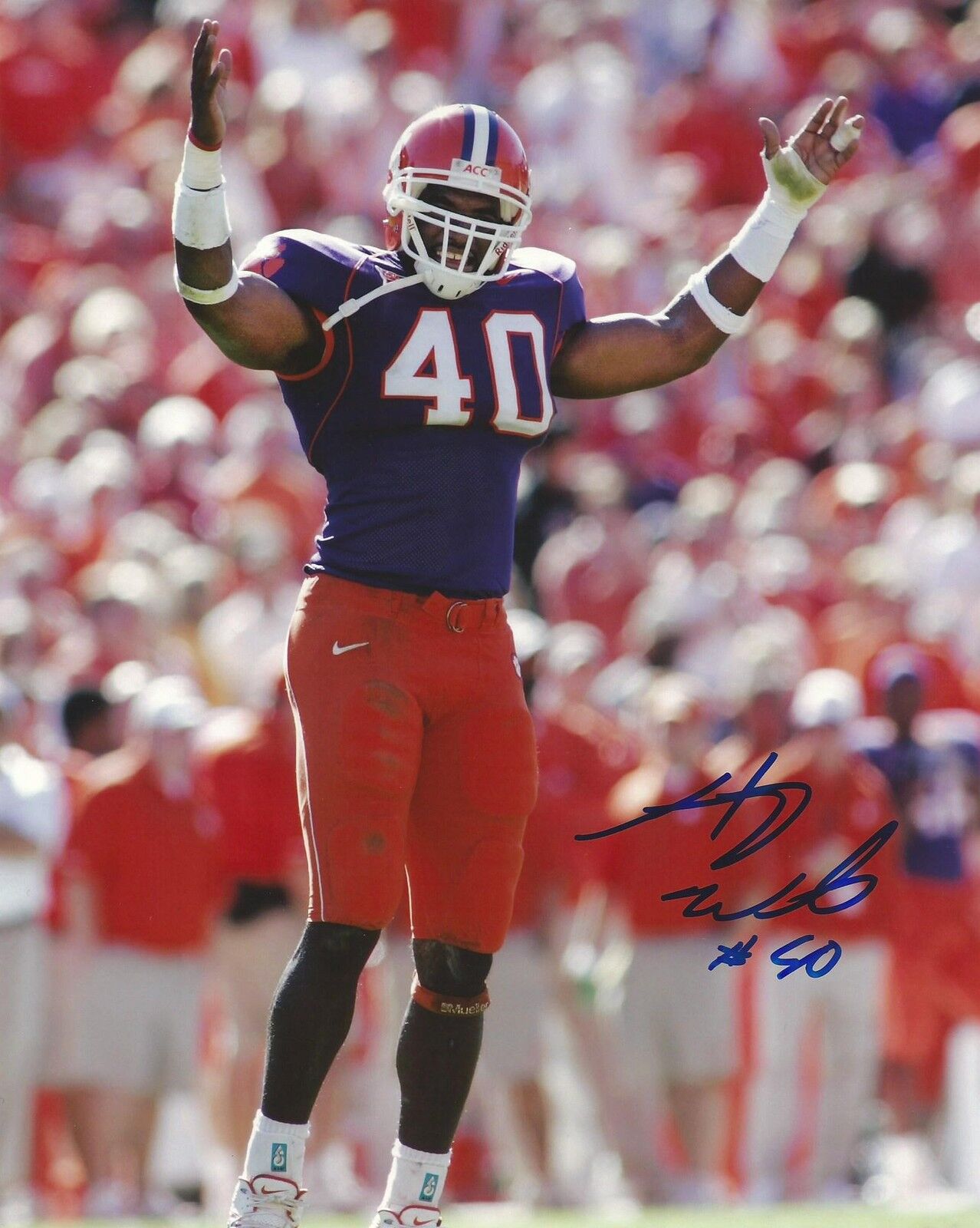 Anthony Waters 8x10 Photo Poster painting Picture Clemson Tigers Saints Super Bowl XLIV Champion