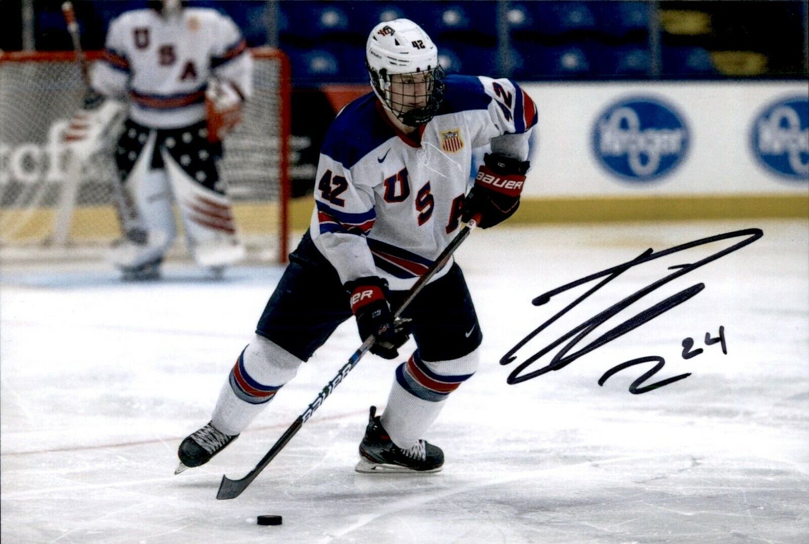 Ty Gallagher SIGNED autographed 4x6 Photo Poster painting TEAM USA / BOSTON BRUINS #3