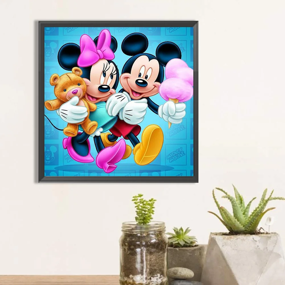 4pcs Diamond Painting - Full Round Drill - Mickey Mouse(Canvas|30*30cm)