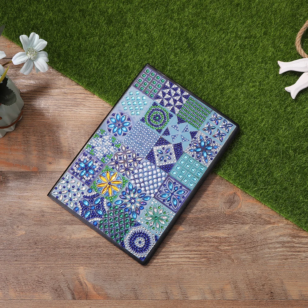 50 Pages A5 Mandala Special Shape Drill Notebook 【No Strip】