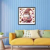 >SALE<5D DIY Partial Special Shaped Drill Diamond Painting Heart Gnome Decor 30x30cm