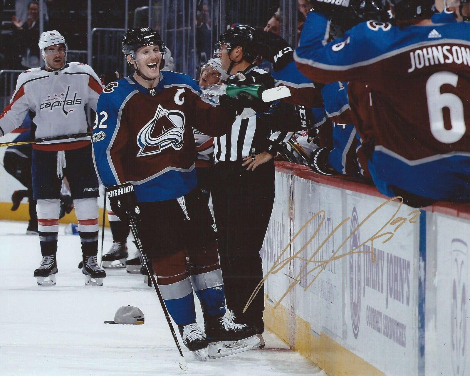 Gabriel Landeskog Signed 8x10 Photo Poster painting Colorado Avalanche Autographed COA