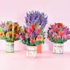 Cadeau de carte de voeux de bouquet pop-up- pour la fête des mères