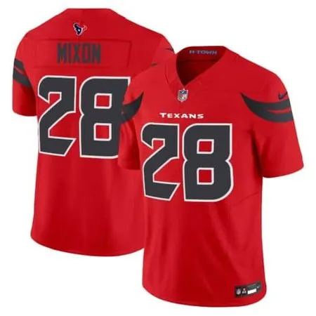 Men's  Joe Mixon Navy Red Houston Texans #28 Vapor F.U.S.E. Limited Jersey