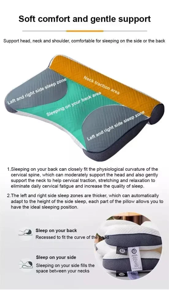 Sleep Enhancing Cervical Support Comfort Goose Down Pillow &ndash; Save 48% & Vip Shipping
