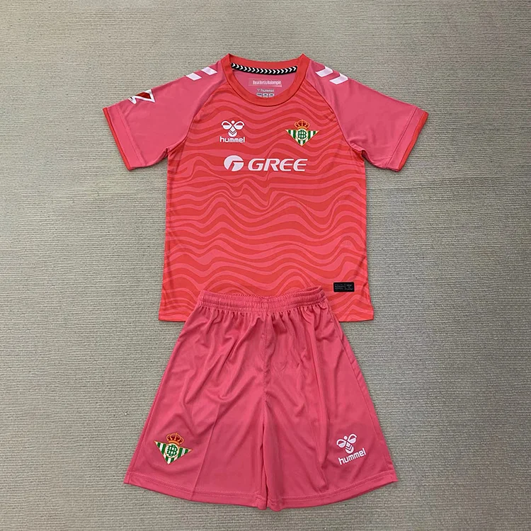 24/25 Betis Pink Goalkeeper Jersey - Kids Kit