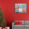 >SALE<5D DIY Partial Special Shaped Drill Diamond Painting Snowman-Green Decor 40x50cm