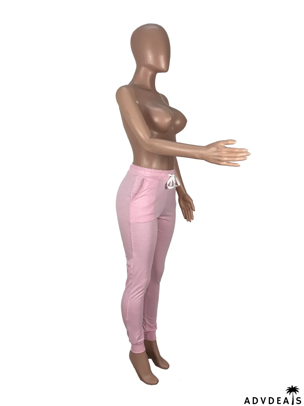 Solid Color Sports Casual Pocket Pants