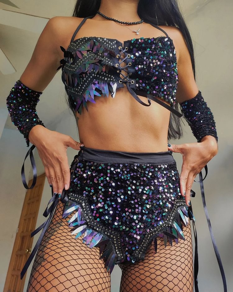 Bolero and leggings two piece suit