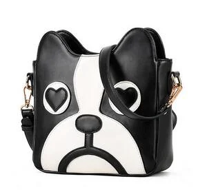 High quality Women bag 2020 New hit color Fashion handbags PU leather Sweet ladycartoon cute little dog pack Shoulder Female bag