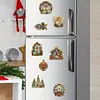 10PCS DIY Pearl Diamond Painting Christmas Fridge Magnets, Sparkling Rhinestone Refrigerator Magnet Craft Kit for Home Decor & Gifts