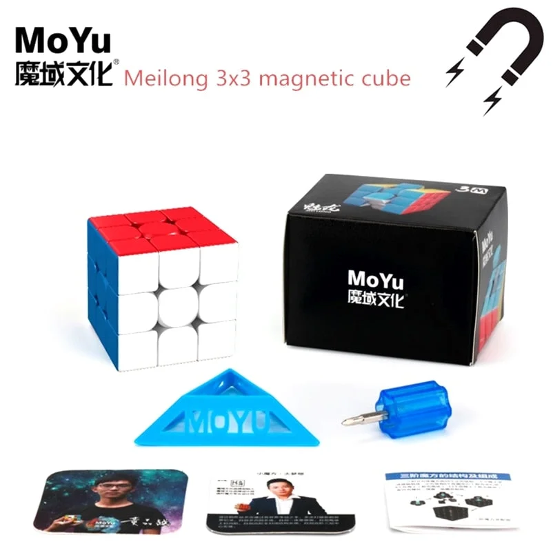 Moyu Meilong 3M 3x3x3 Magnetic Cube 3x3x3 Speed cube Moyu magic cube 3x3 cubo Professional Puzzle Toys Children Kids Gift Toys