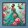 Diamond Painting -DIY Round Drill Elegant Beauty(40x40cm)